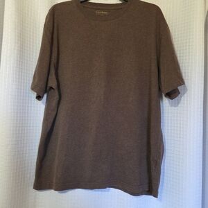 LL Bean Shirt Mens Large Short‎ Sleeve Slightly Fitted